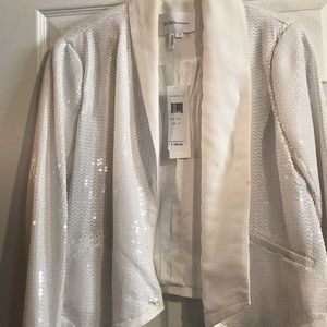 BCBGeneration white sequin blazer NWT